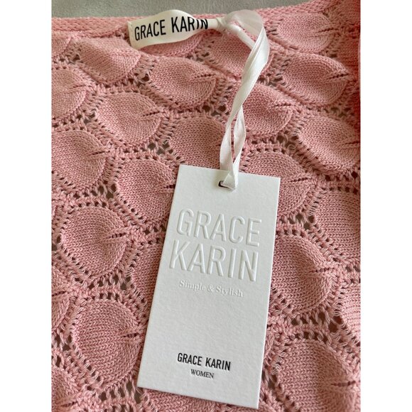 NWT Grace Karin Womens Knit Cardigan Shrug 2XL Lightweight Elegant Cottagecore - Picture 7 of 7